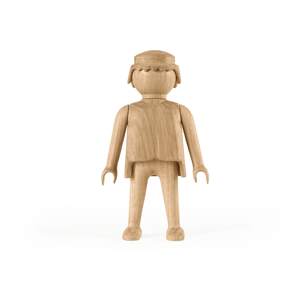Boyhood Playmobil Man wooden figure in oak, Large (image 16)