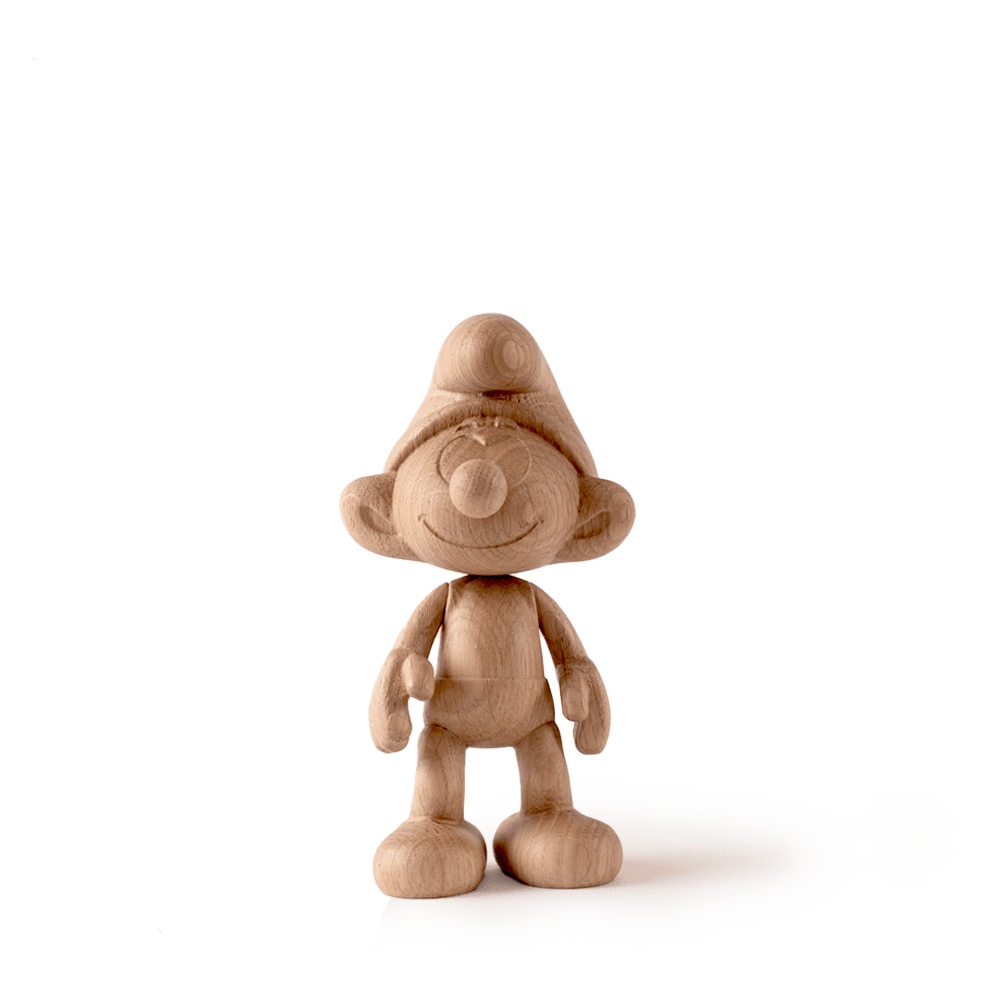 Boyhood Smurfs Smurf wooden figure in oak, Large (image 8)
