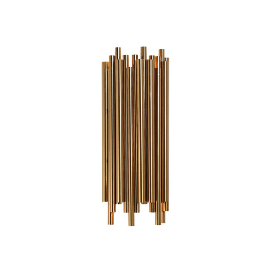 Labysperia Modern Classic Brass Tube Wall Sconce 2 Light - LNC Home