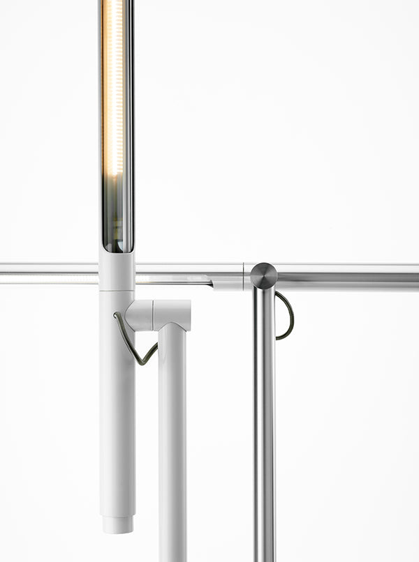 Pablo Designs Brazo Floor Lamp White