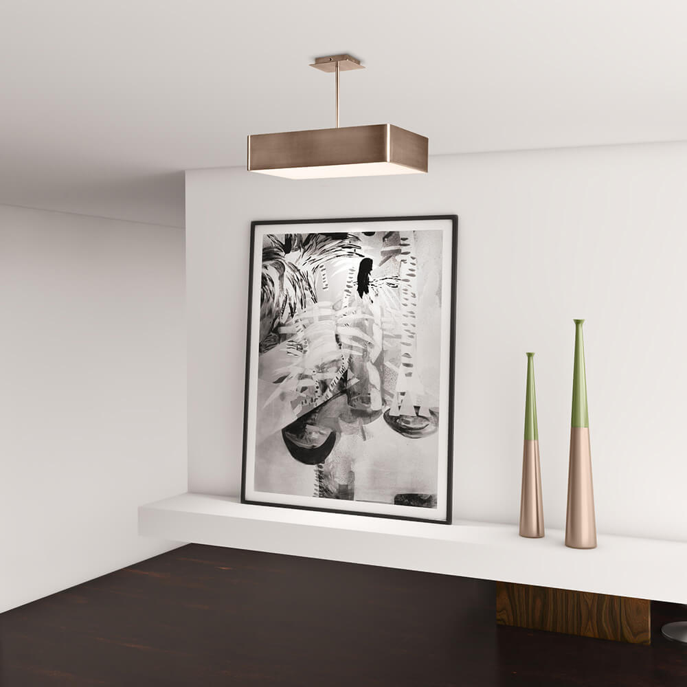 Briggs LED ceiling light by Viso in a lifestyle setting, view 1