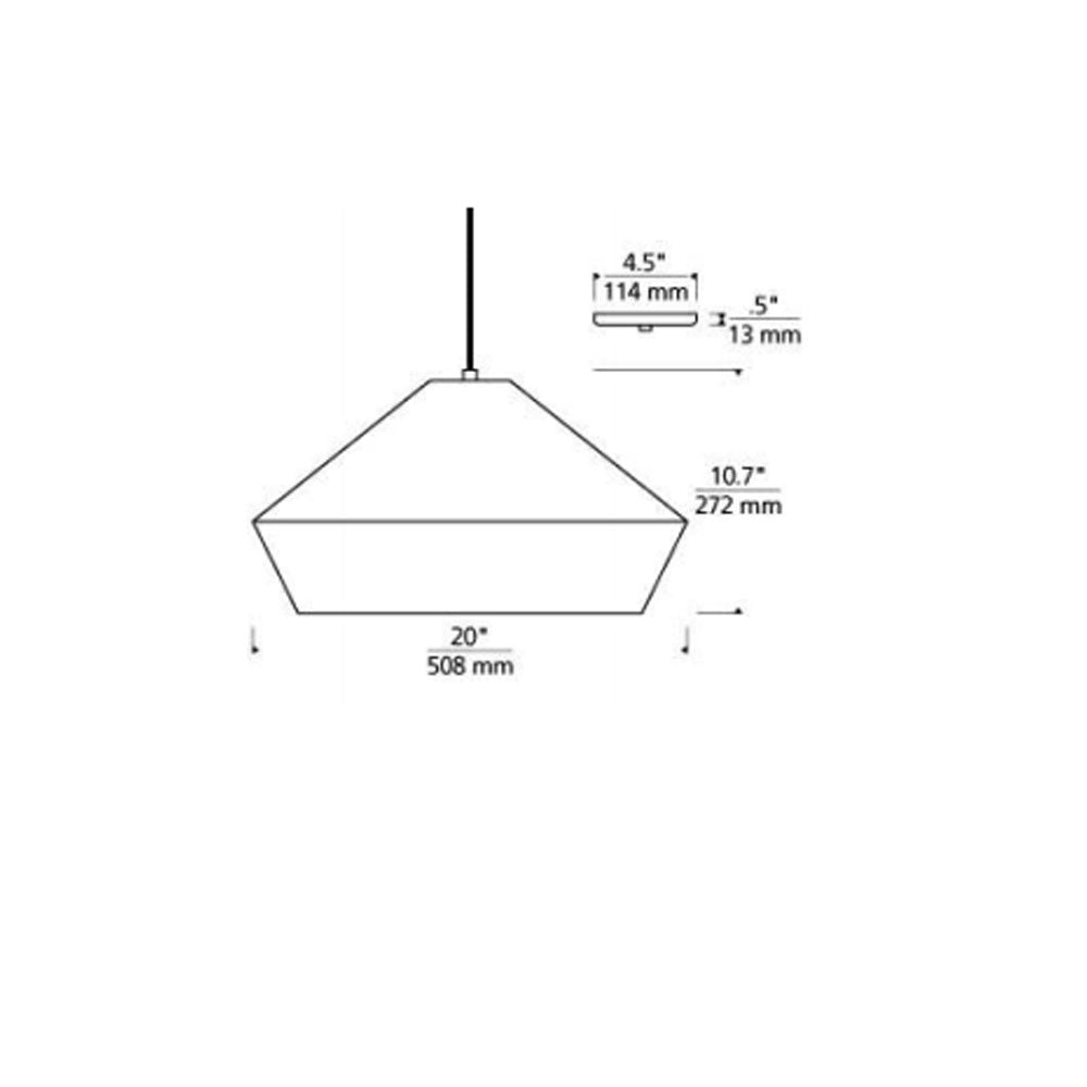 Brummel 700Tdbmlg Grande Classic Pendant Light by Visual & Comfort & Co