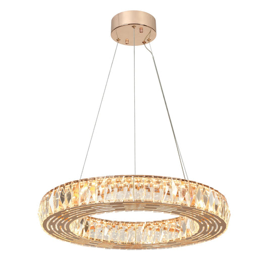 Brusmogan 22 Crystal Gold Modern Drum Chandelier - LNC Home