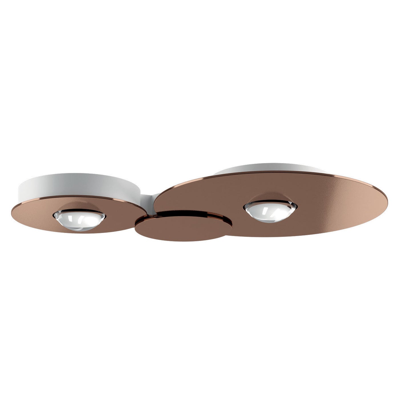 Bronze Lodes Bugia Double LED flush mount in a luxury interior