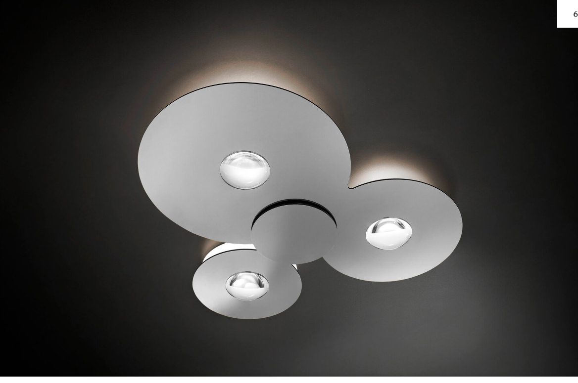 Bugia Triple Ceiling Flush Light by Lodes