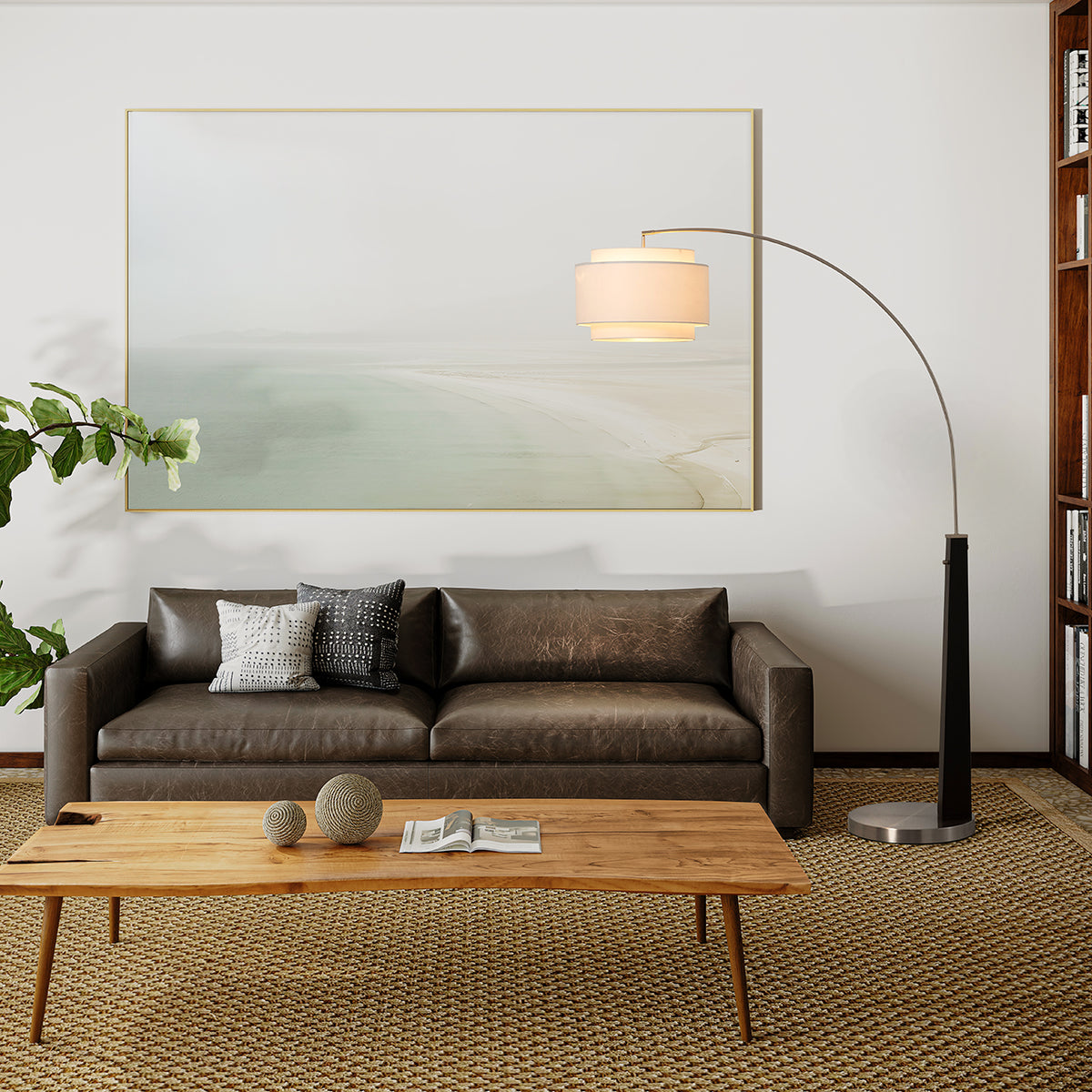 Coronado 1-Light Arc Floor Lamp by Nova of California – view 1