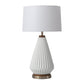 Concord Bone Porcelain Table Lamp 28 White Walnut 107226Wb by Nova California