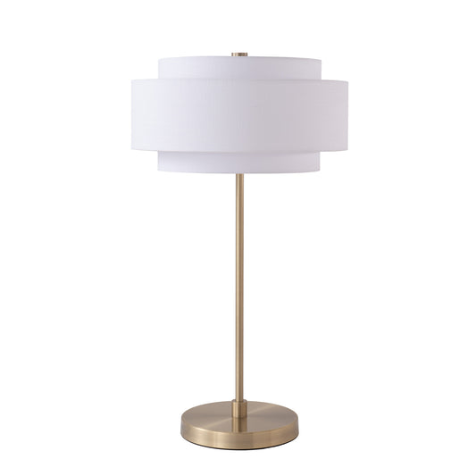 Coronado Slimline Table Lamp by Nova of California, Satin Nickel – view 1