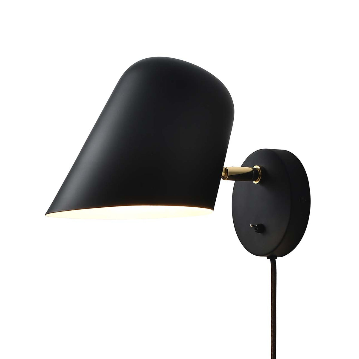 Culver Plug-in Wall Sconce by Nova of California, Matte Black – view 12