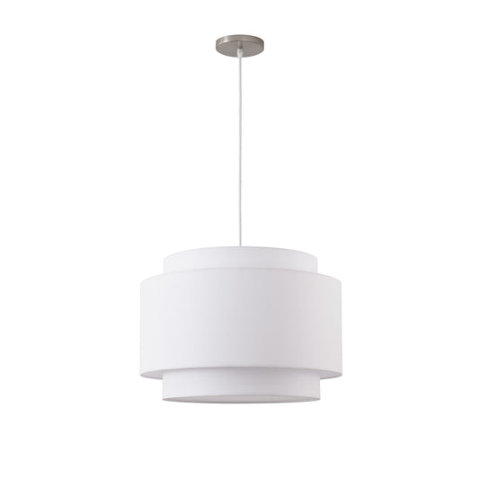 Coronado Pendant by Nova of California, Satin Nickel – view 1