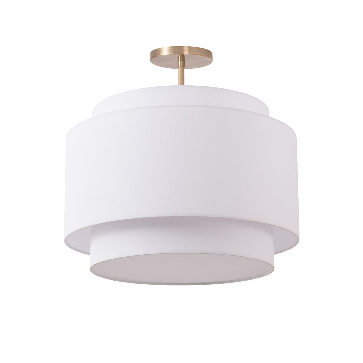 Coronado Semi-Flush Mount by Nova of California, Weathered Brass – view 1