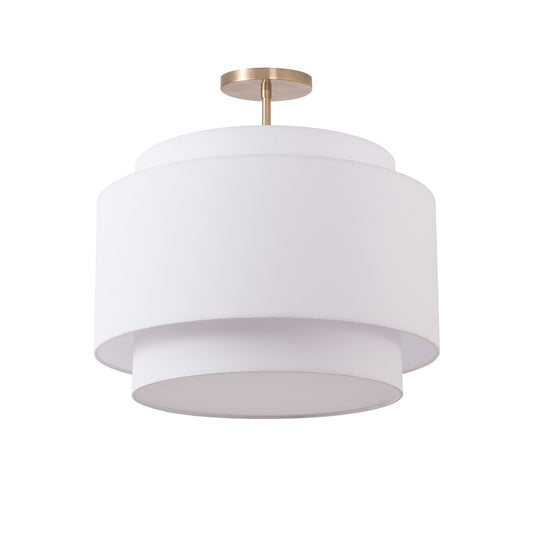 Coronado Semi-Flush Mount by Nova of California, Weathered Brass – view 1