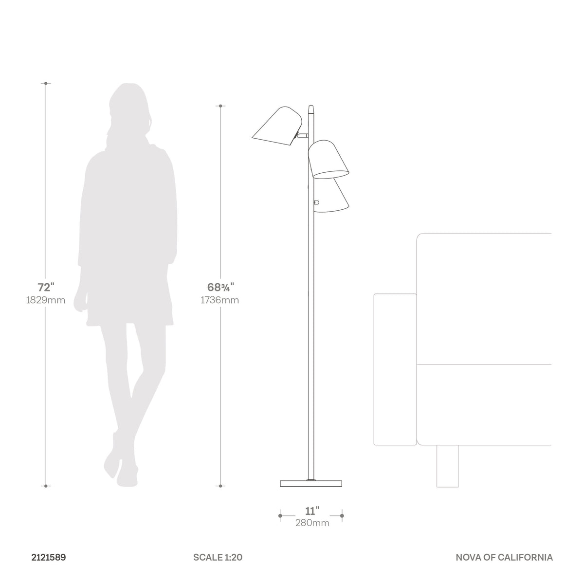 Culver Tree Lamp by Nova of California – view 8
