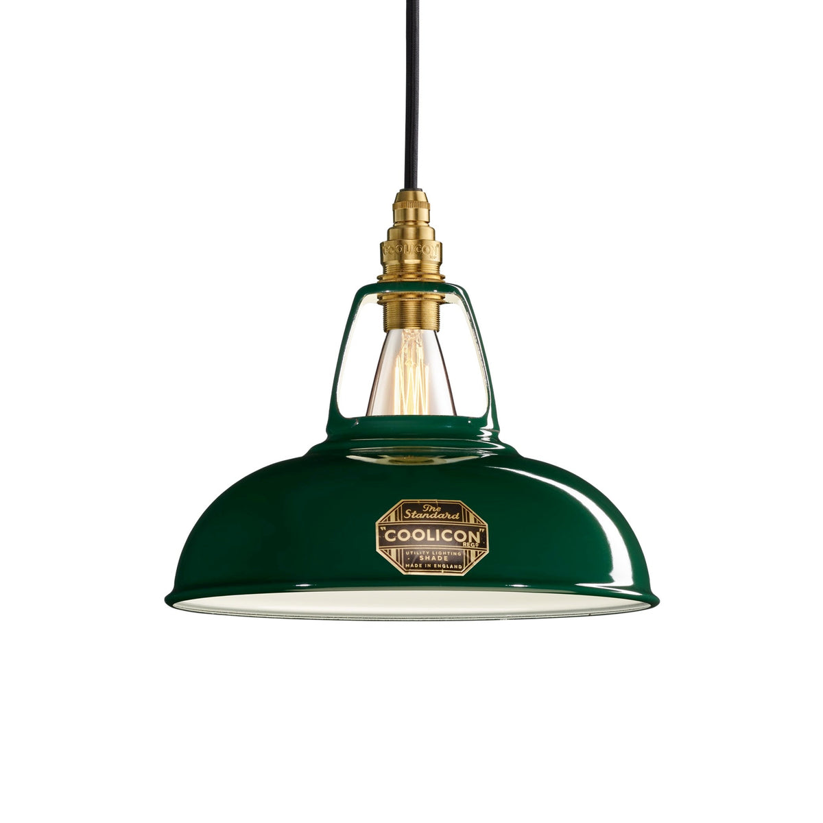 Coolicon Original Pendant light, original green vitreous enamel (photo 1)