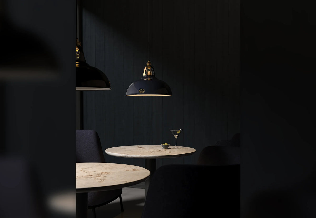 Coolicon Original Large Pendant light, royal blue vitreous enamel (photo 34)