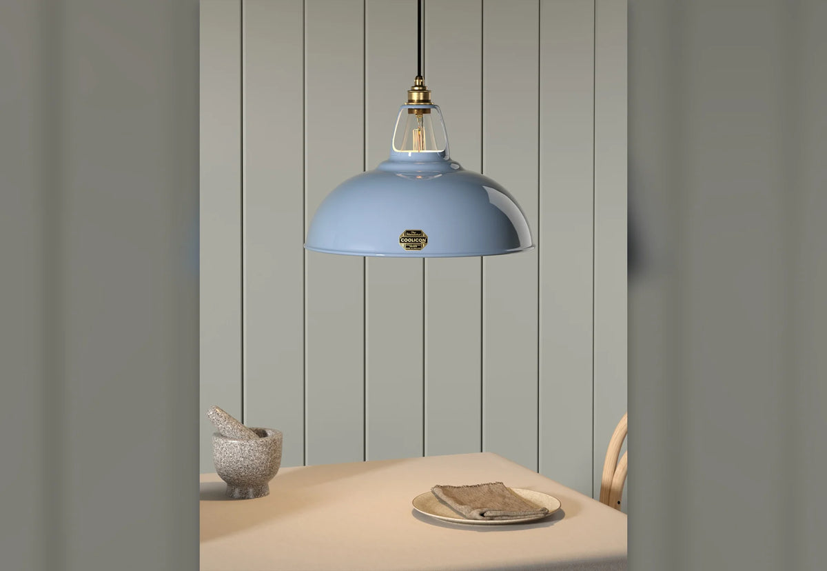 Coolicon Original Large Pendant light, sky blue vitreous enamel (photo 42)