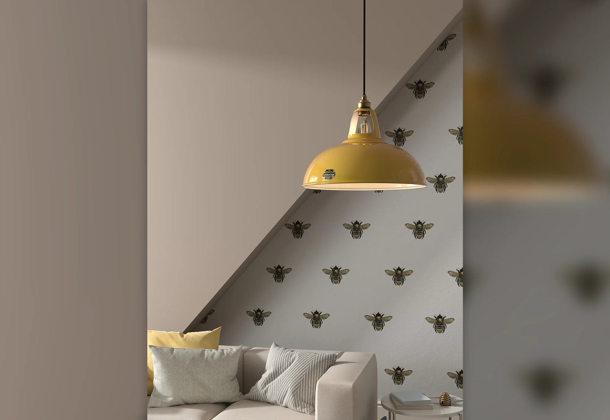 Coolicon Original Large Pendant light, deep yellow vitreous enamel (photo 47)
