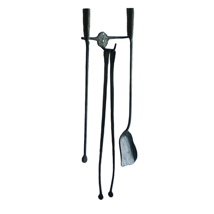 Ferro & Fuoco Wall-Mount Bar by Conmoto – wall bar shown with tools hanging (tools sold separately)