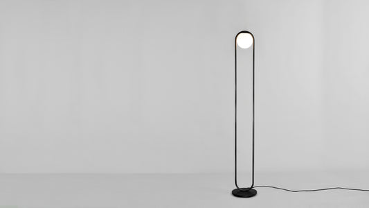 C-Ball F lamp with opal glass sphere by Stone Designs
