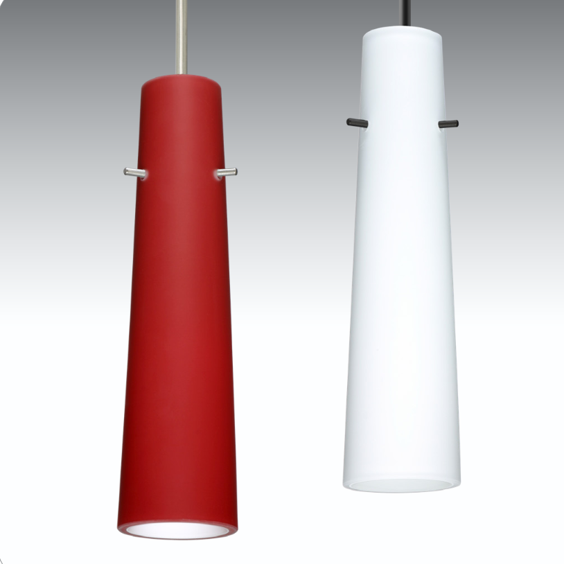 Besa Camino cylinder pendant featuring artisan-crafted European glass and clean modern styling