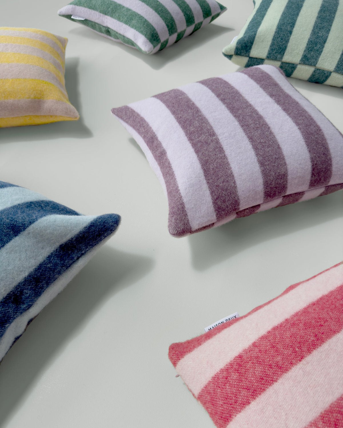 Maison Deux Candy Wrap Cushion Cover in Pink/Cherry – detail 3