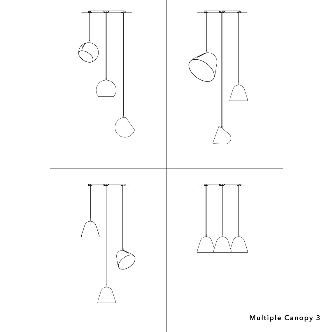 Nyta Multiple canopy – multi-light ceiling canopy, photo 9