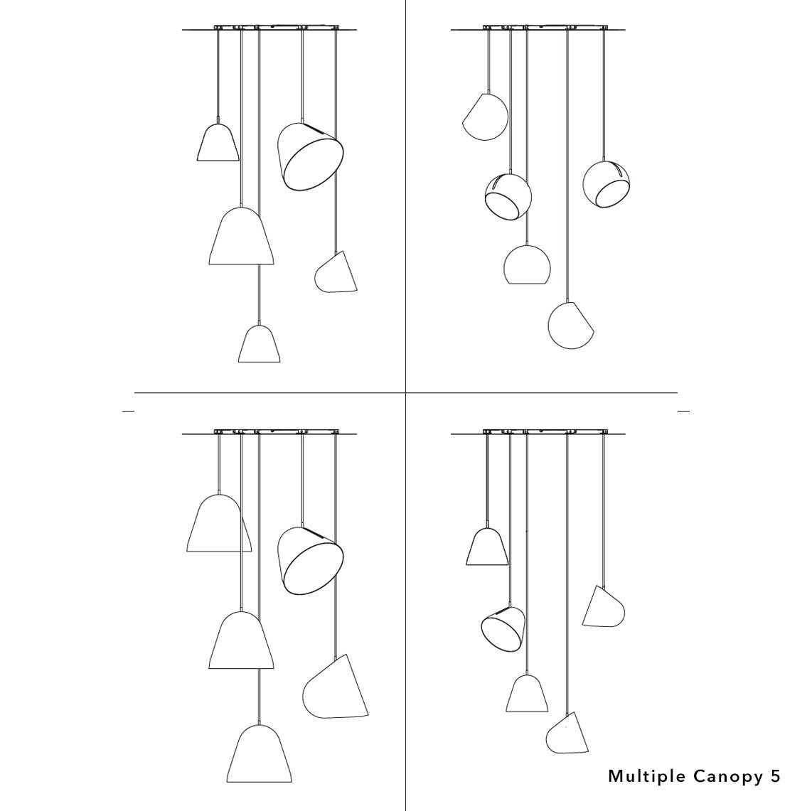 Nyta Multiple canopy – multi-light ceiling canopy, photo 8
