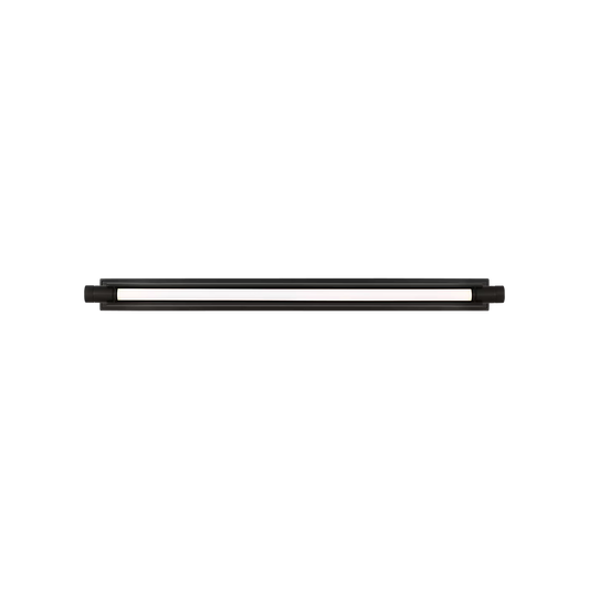Capa 36 LED picture light in bronze finish illuminating framed wall art in modern living room