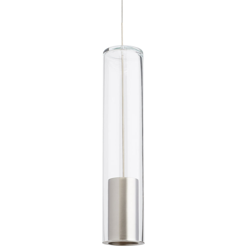 Visual Comfort Captra Clear Cylinder Pendant – view 3