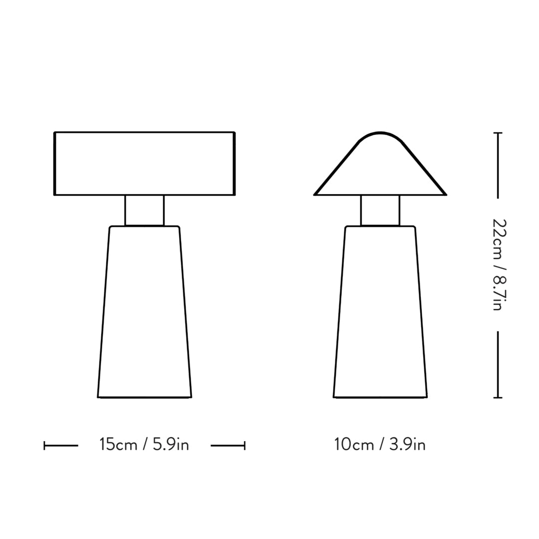 Caret Portable Table Lamp Mf1 by &Tradition