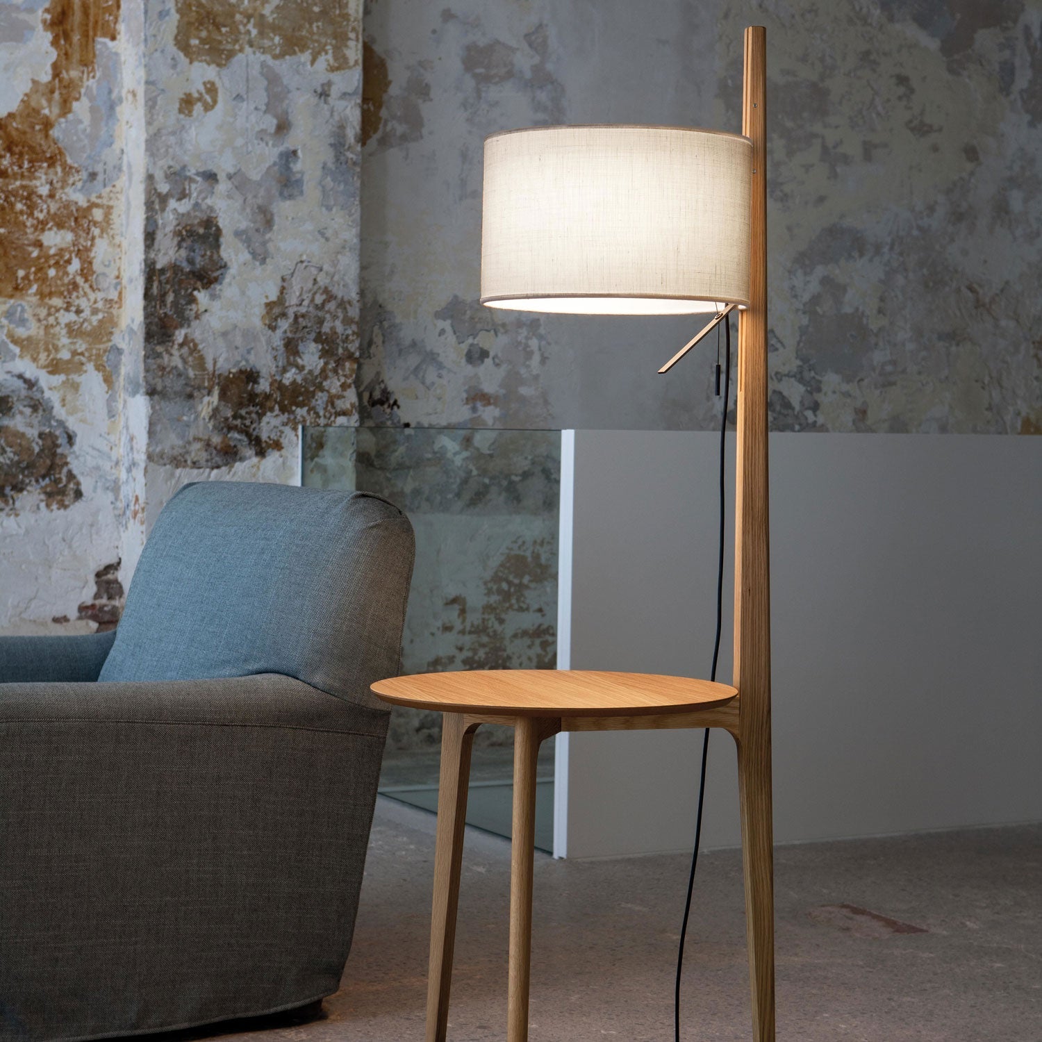 Carpyen Lighting Carla Floor Lamp Side Table