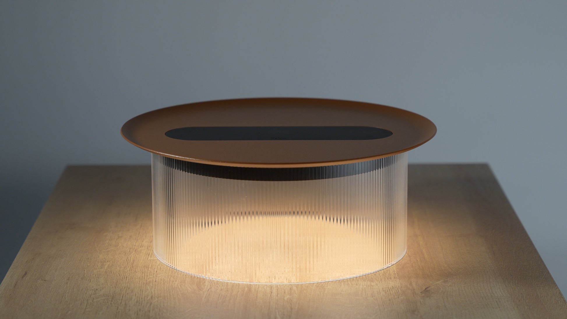 Pablo Designs Carousel Table Small Bronze Base + Black Tray 12"