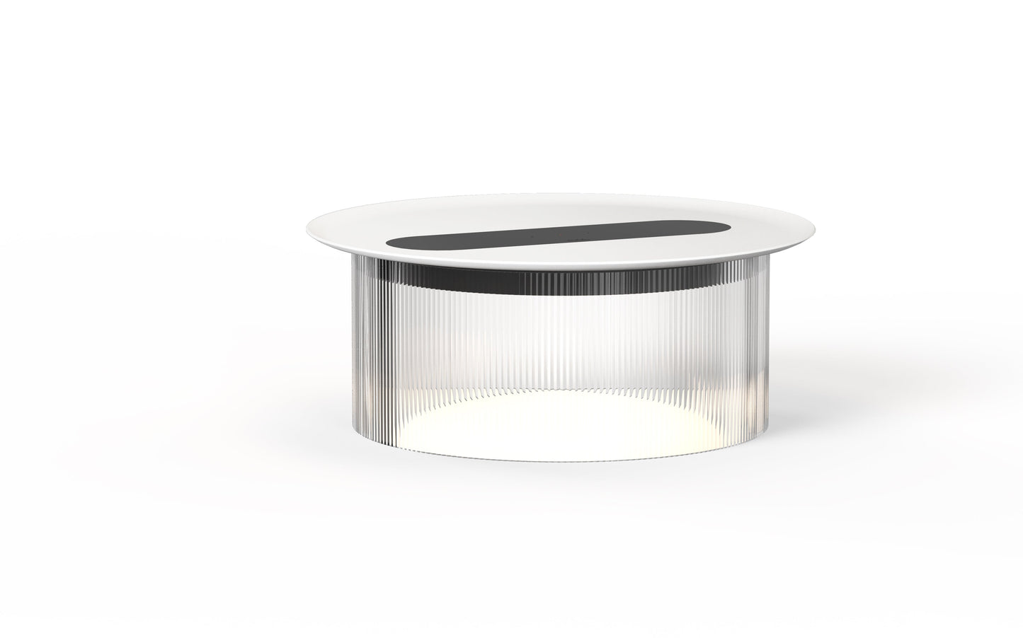 Pablo Designs Carousel Table Small Bronze Base + Terracotta Tray 12"