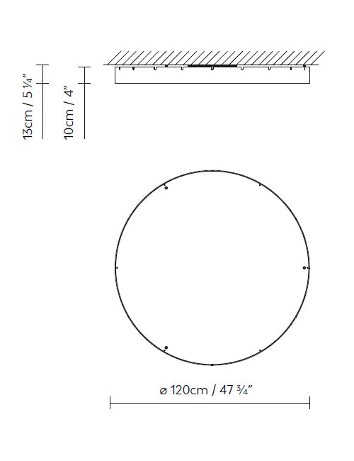 B.lux Castle C120 dimension drawing