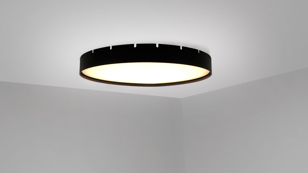 Castle C round LED lamp with opal diffuser by Stone Designs