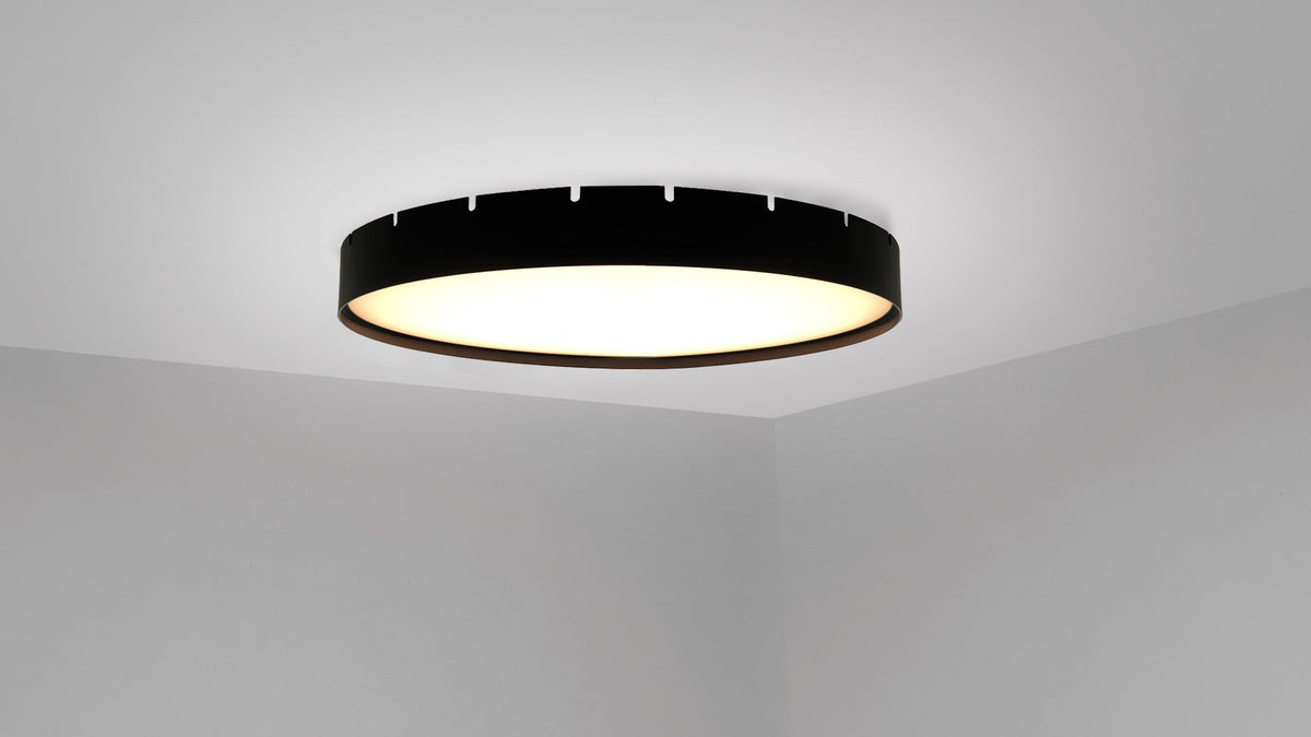 Castle C round LED lamp with opal diffuser by Stone Designs