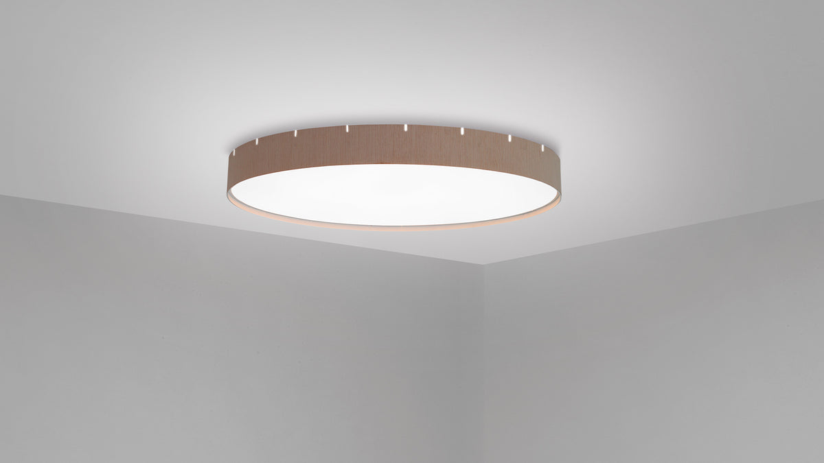 Castle C round LED lamp with opal diffuser by Stone Designs