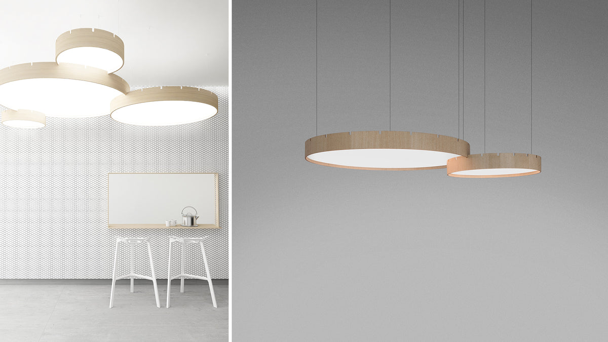 Castle S round LED lamp with opal diffuser by Stone Designs
