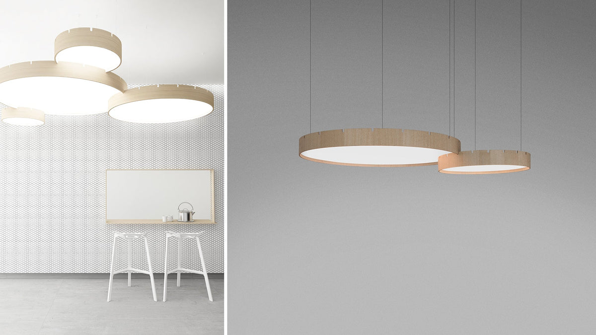 Castle S round LED lamp with opal diffuser by Stone Designs
