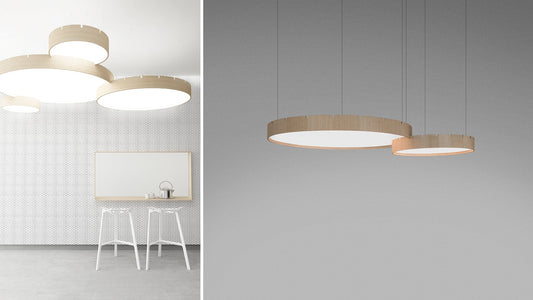 Castle S round LED lamp with opal diffuser by Stone Designs