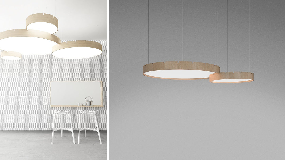 Castle S round LED lamp with opal diffuser by Stone Designs