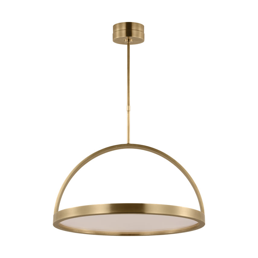 Cerne 26-inch LED Brass Chandelier Kelly Wearstler by Visual & Comfort & Co
