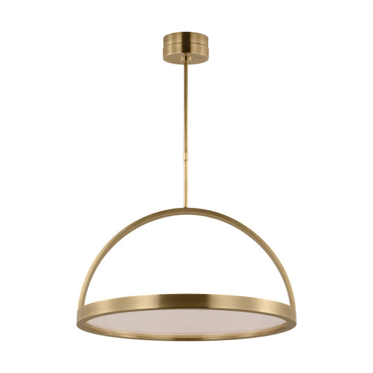 Cerne 26-inch LED Brass Chandelier Kelly Wearstler by Visual & Comfort & Co