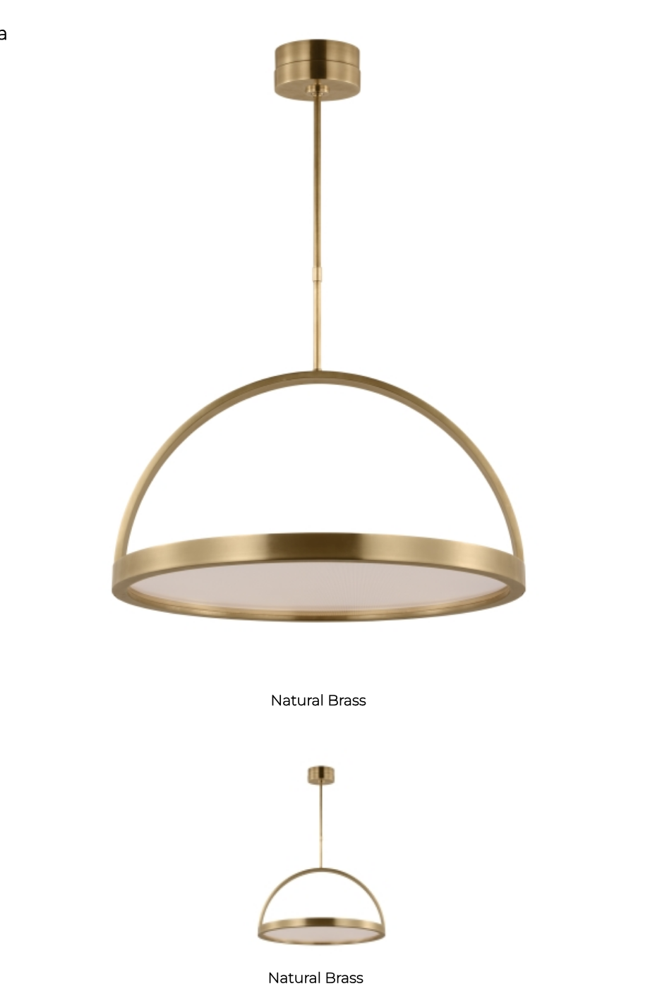 Cerne 26-inch LED Brass Chandelier Kelly Wearstler by Visual & Comfort & Co