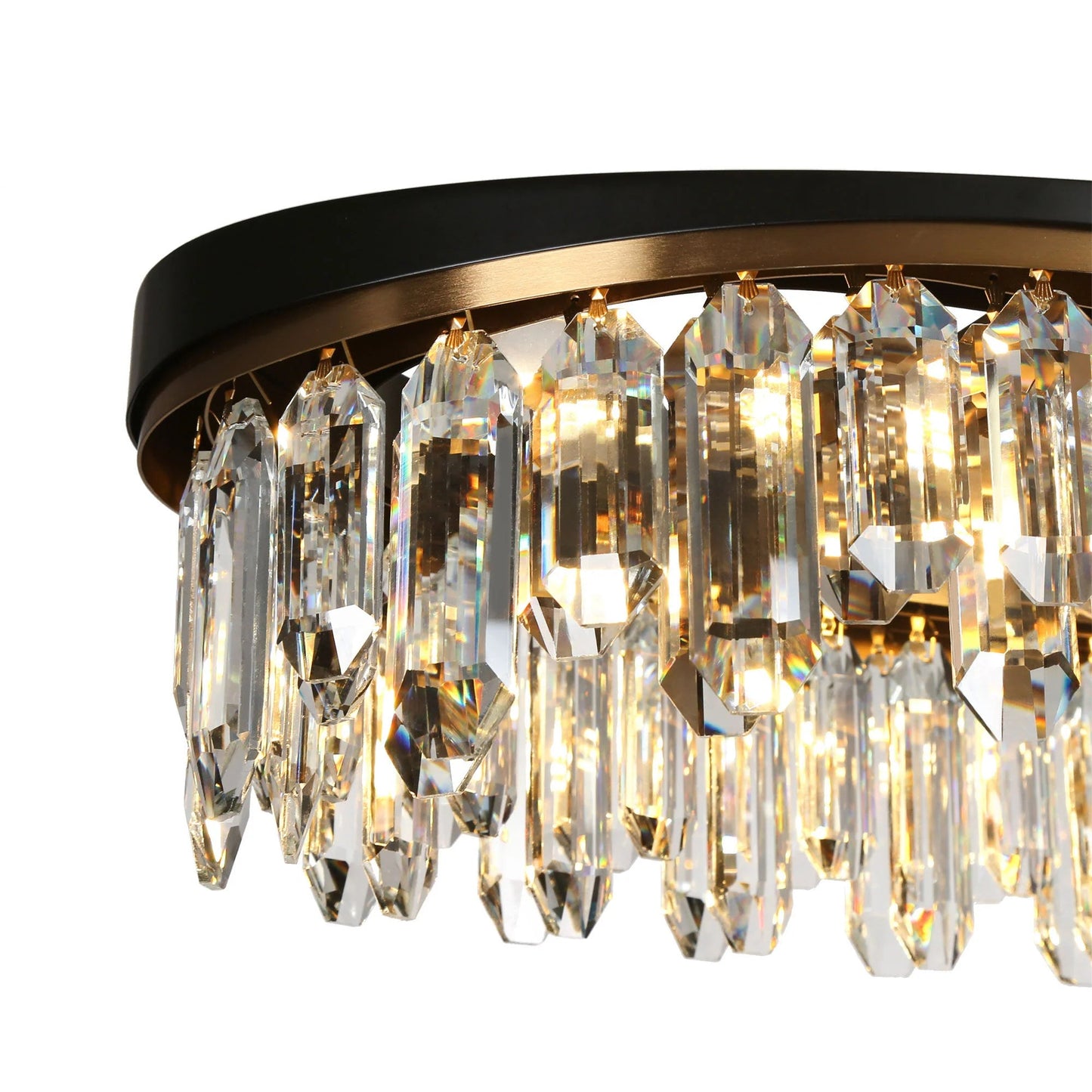 Modern Brass Crystal Chandelier - LNC Home