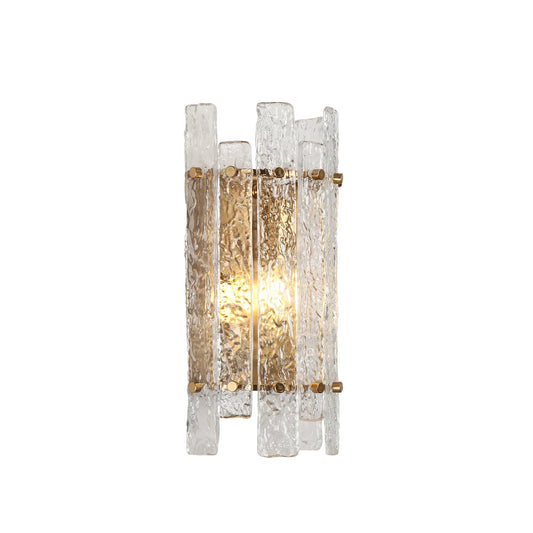 Handcrafted Ha05095 Glass Wall Sconce Brass - LNC Home