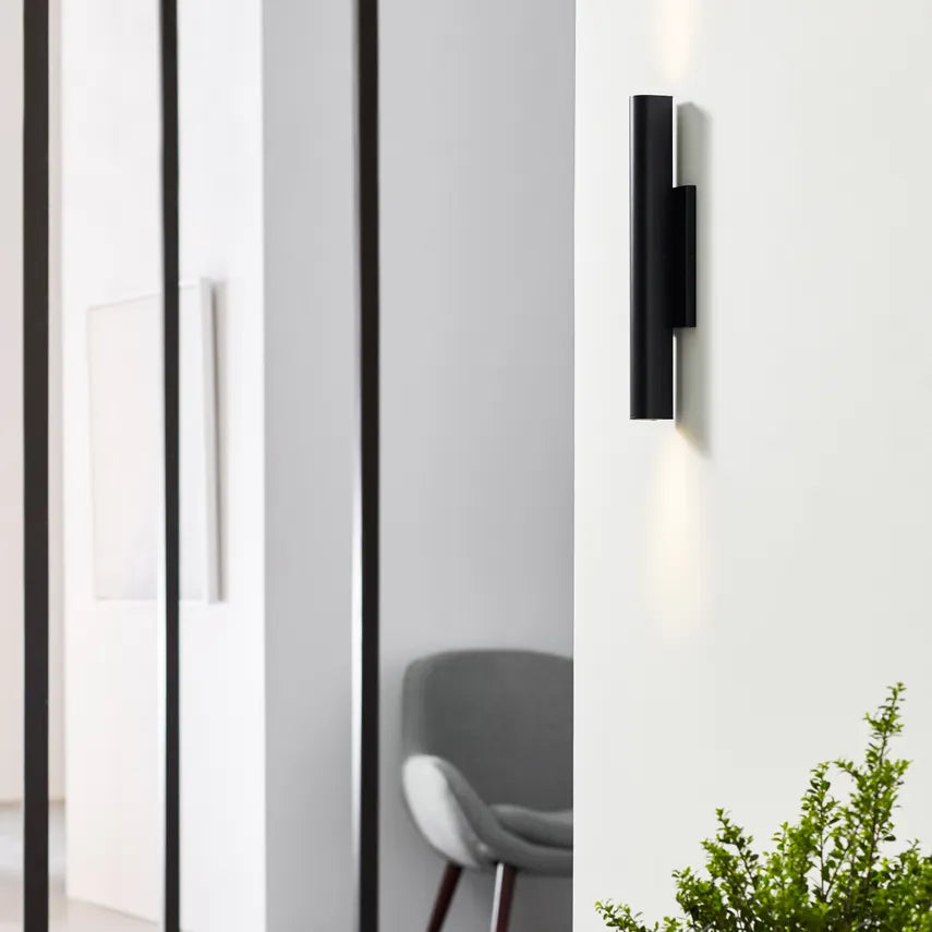 Chara 16 Black Outdoor LED Wall Sconce by Visual & Comfort & Co