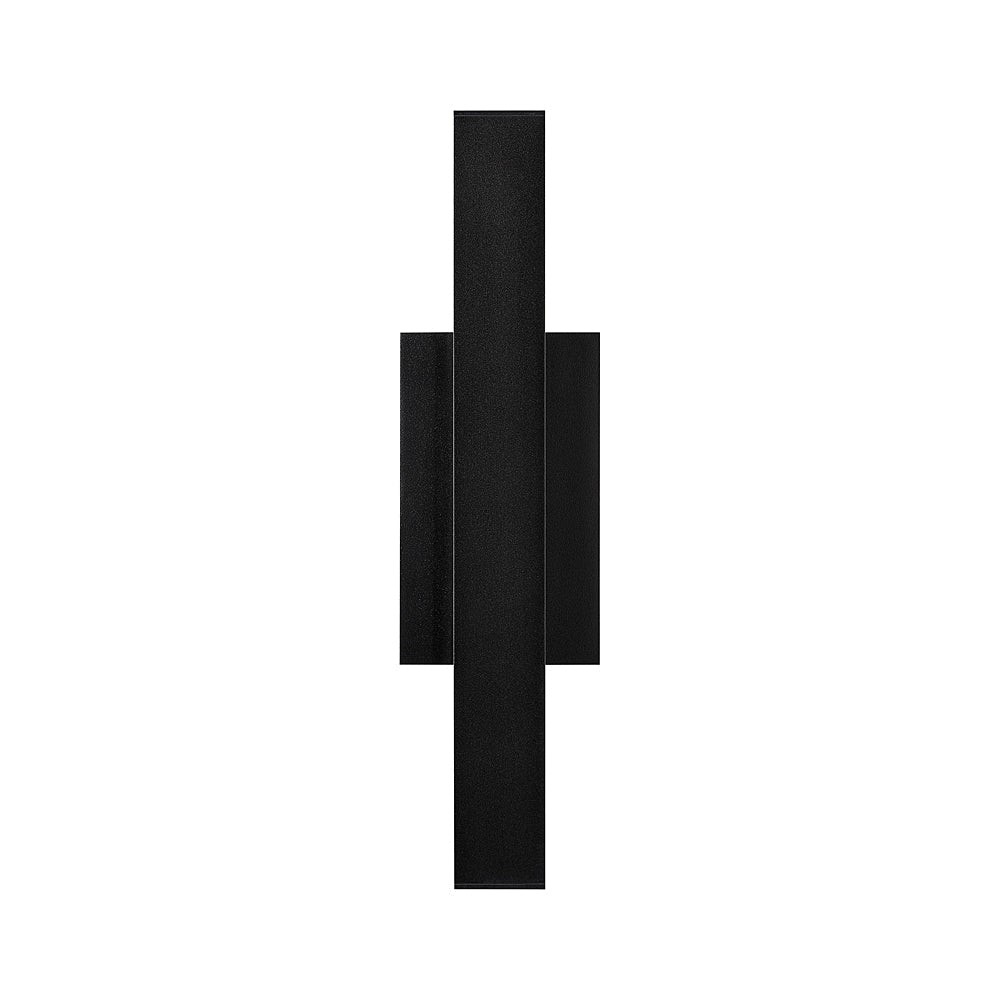Chara Square 17 Black LED Outdoor Wall Sconce IP65 by Visual & Comfort & Co