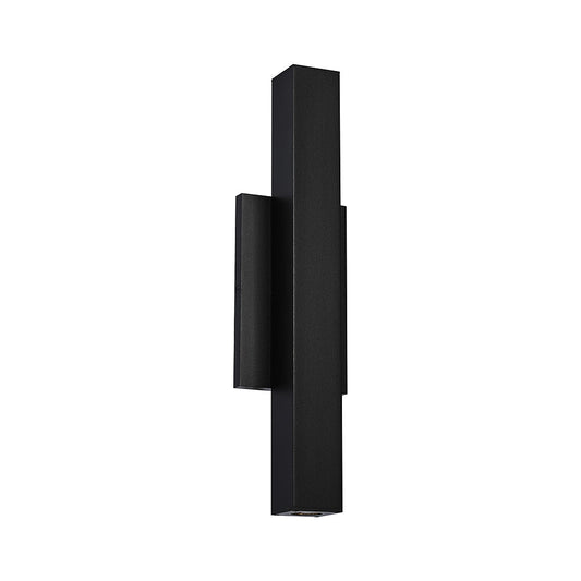Chara Square 17 Black LED Outdoor Wall Sconce IP65 by Visual & Comfort & Co