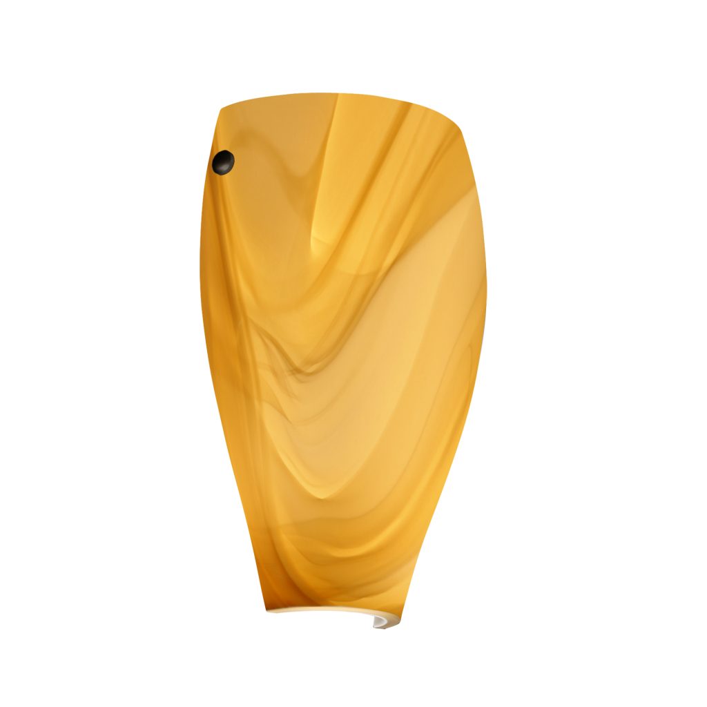 Decorative Honey Cloud glass shade with warm ambient light diffusion